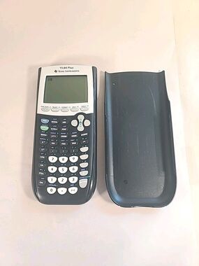 Texas Instruments TI-84 Plus Graphing Calculator w/ Cover TESTED
